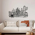 Metal Cactus Wall Decor Art