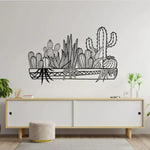 Metal Cactus Wall Decor Art