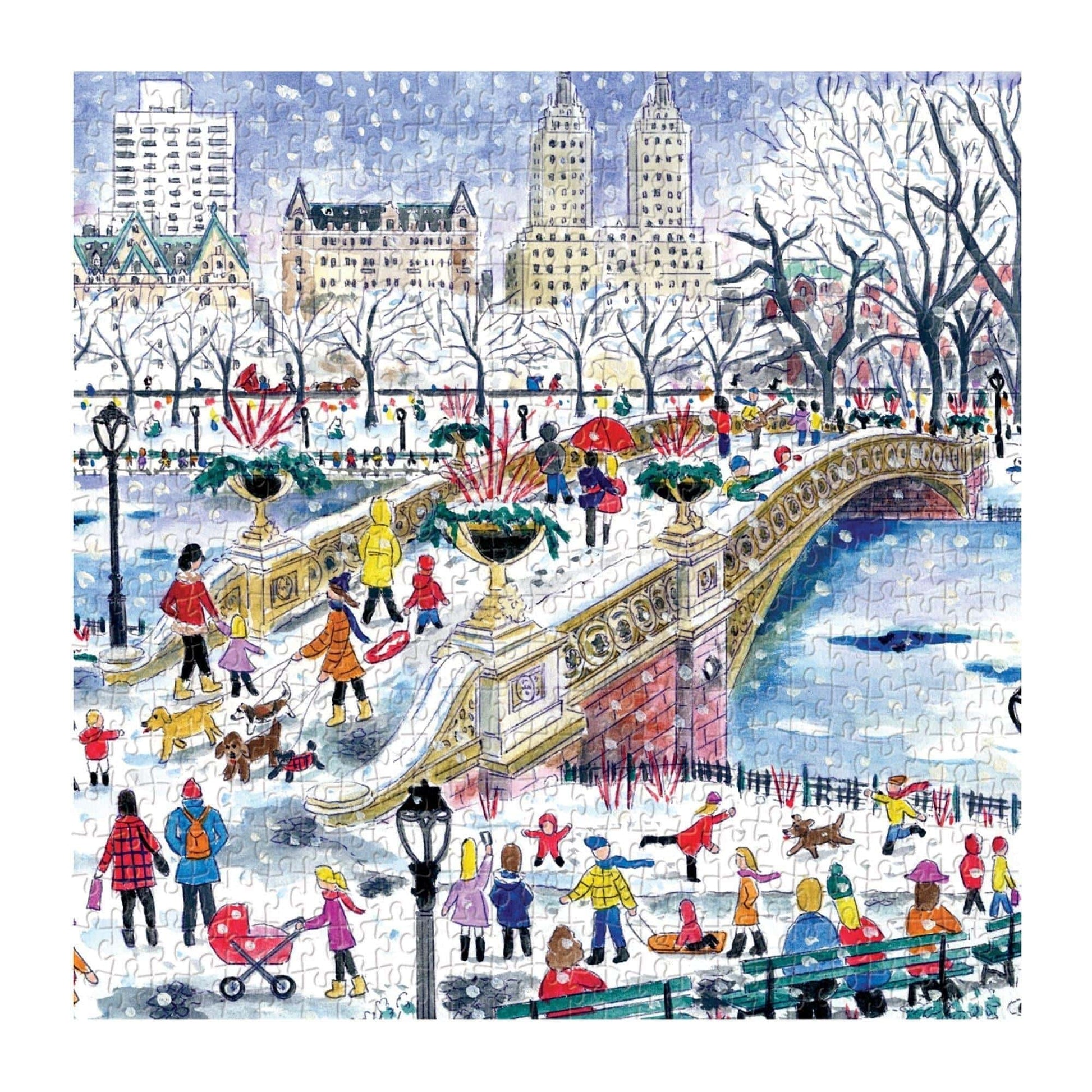 Michael Storrings Bow Bridge In Central Park 500 Piece Jigsaw Puzzle