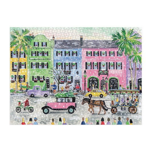 Michael Storrings Christmas in Charleston 1000 Piece Puzzle - MAIA HOMES
