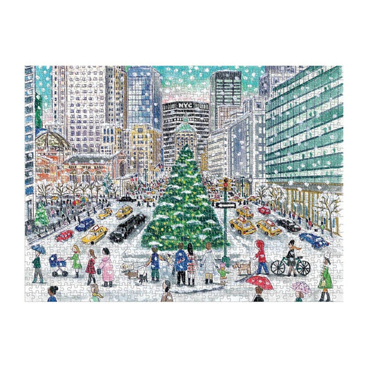 Michael Storrings Snowfall on Park Avenue 1000 Piece Puzzle