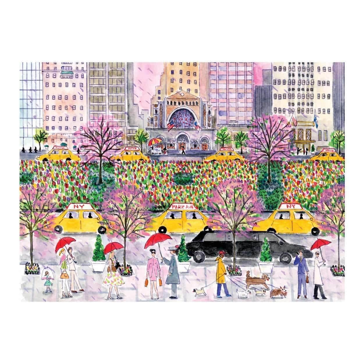 Michael Storrings Spring On Park Avenue 1000 Piece Jigsaw Puzzle