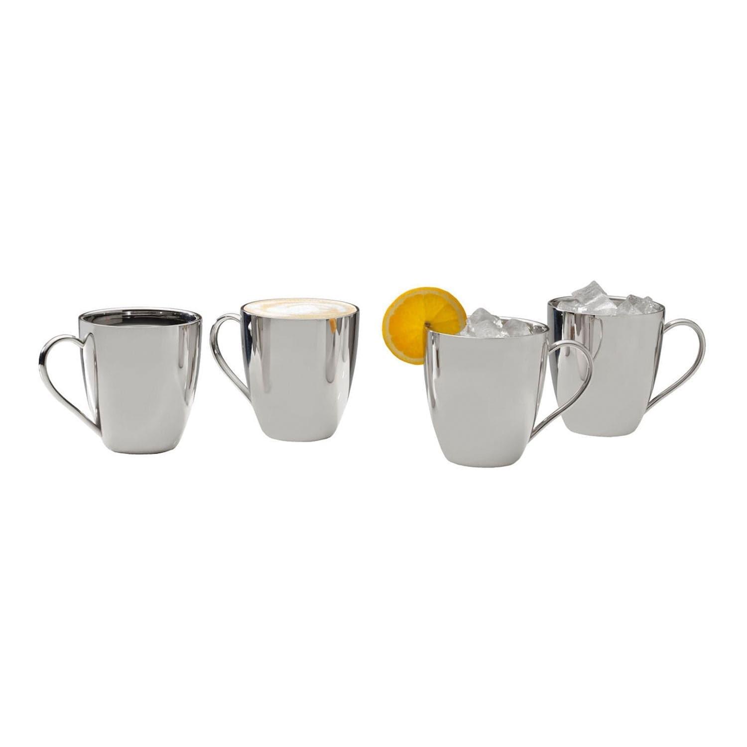 Mikasa 4-pc. Stainless Steel Mug Set Multi