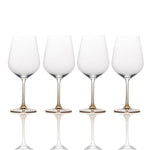 Mikasa Gianna 4-pc. Ombre Amber Red Wine Glass Set Multi