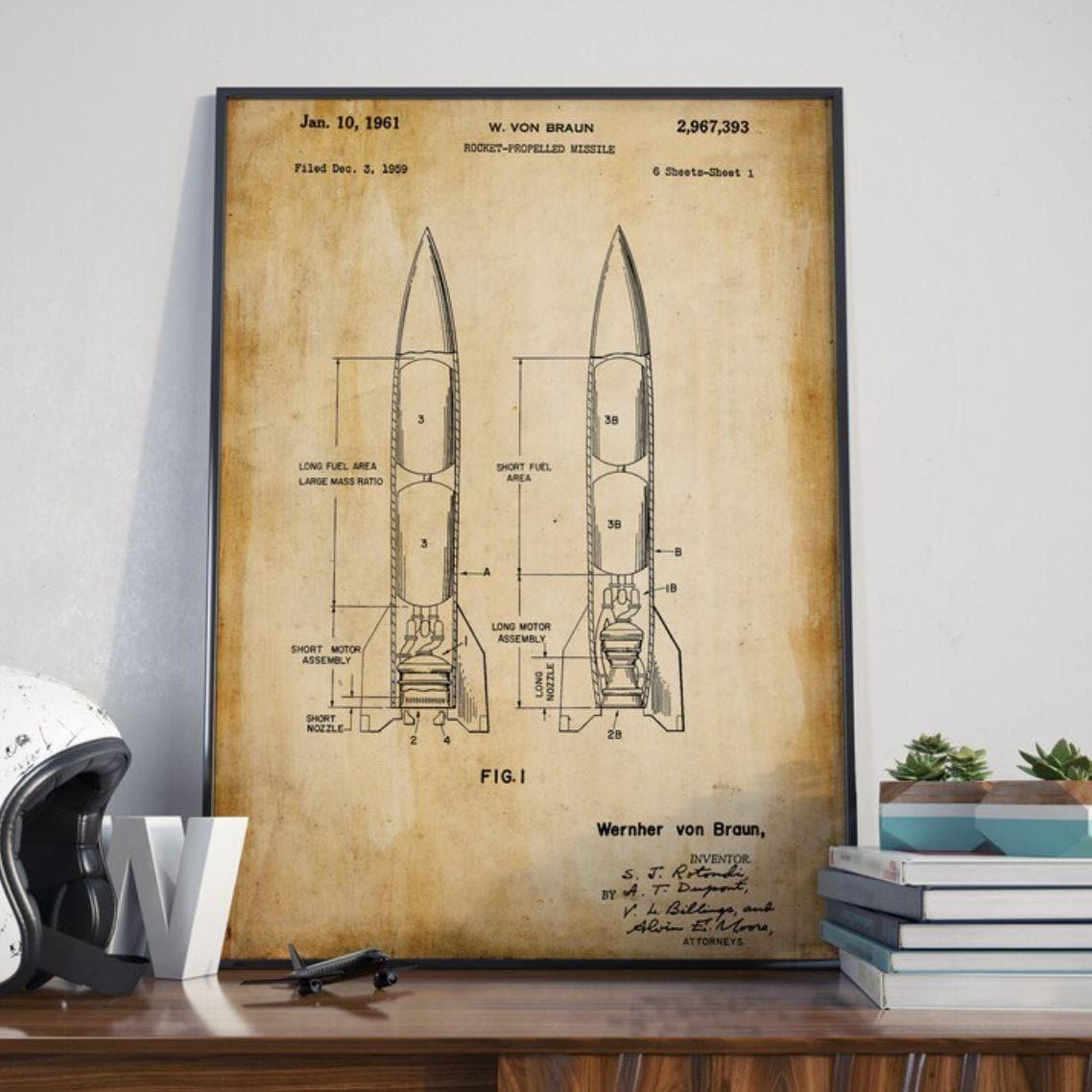 Military Missile Poster Print