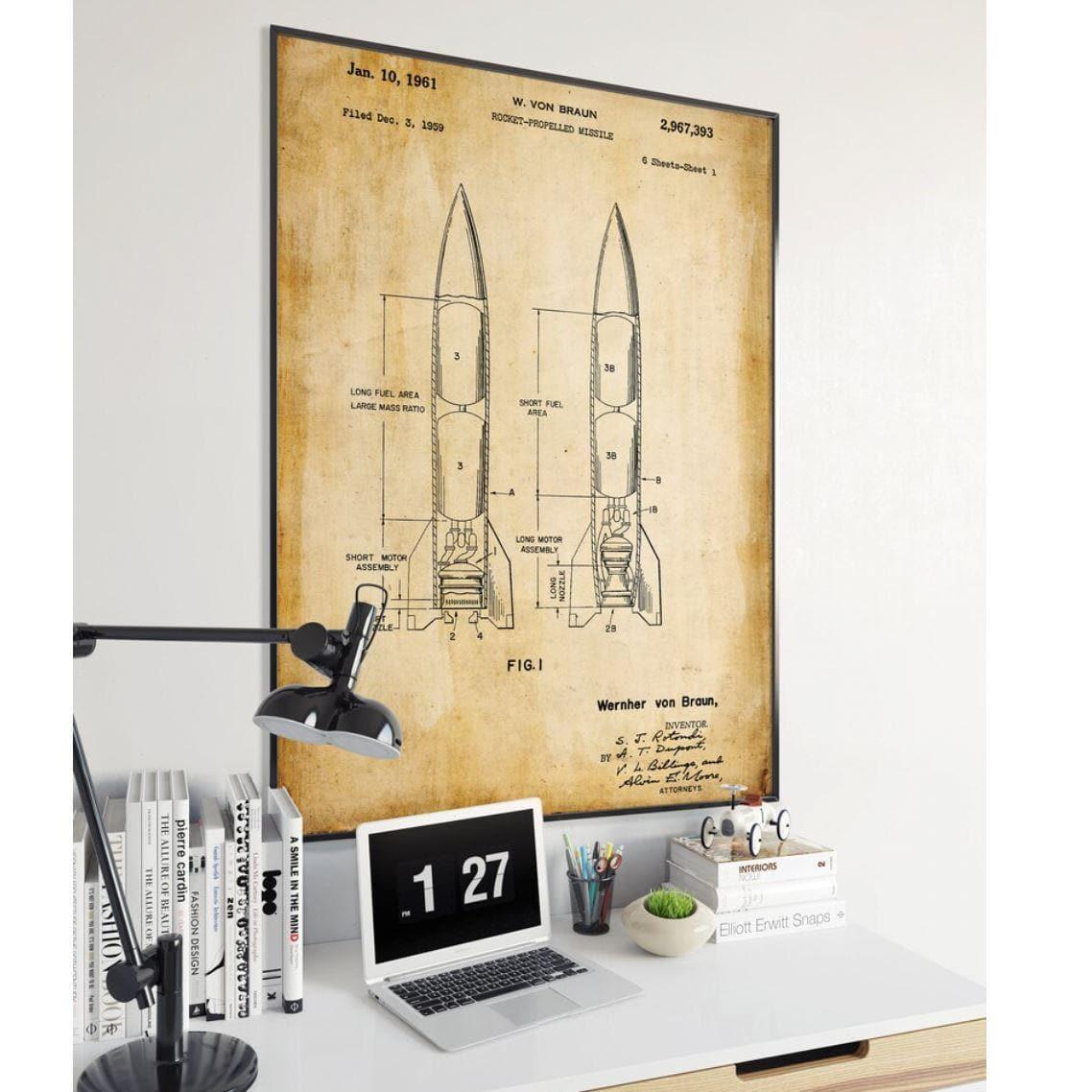 Military Missile Poster Print - MAIA HOMES