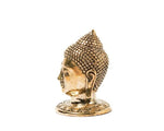 Mini Bronze Buddha Head Statue