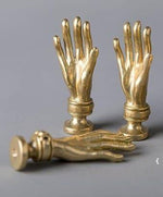 Mini Gold Hand Cabinet Drawer Knobs - Set of 2