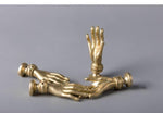 Mini Gold Hand Cabinet Drawer Knobs - Set of 2