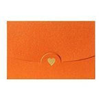 Mini Greeting Card with Envelope - 10 cards Gold Copper