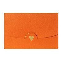 Mini Greeting Card with Envelope - 10 cards Gold Copper