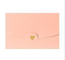 Mini Greeting Card with Envelope - 10 cards Pink