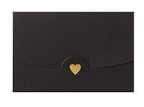 Mini Greeting Card with Envelope - 10 cards Black