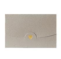 Mini Greeting Card with Envelope - 10 cards Silver