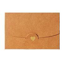 Mini Greeting Card with Envelope - 10 cards Kraft