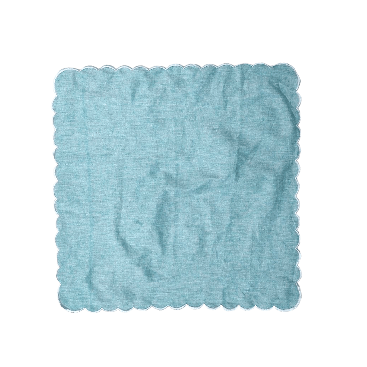 Mini Scalloped Plain Cotton Napkins - MAIA HOMES