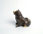 Miniature Dog Solid Brass Sculpture Brown