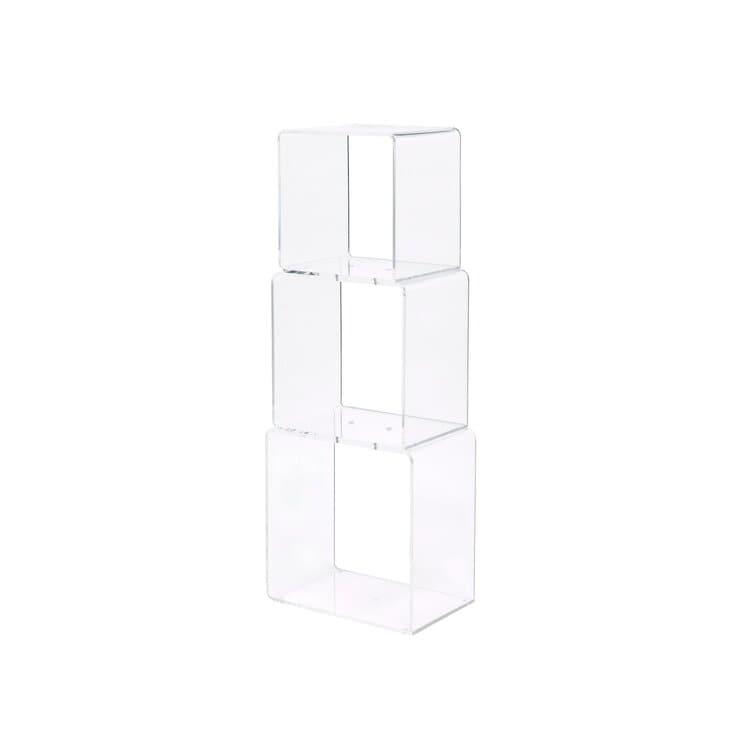 Minimalist Acrylic Cube Bookcase