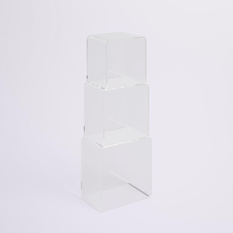 Minimalist Acrylic Cube Bookcase