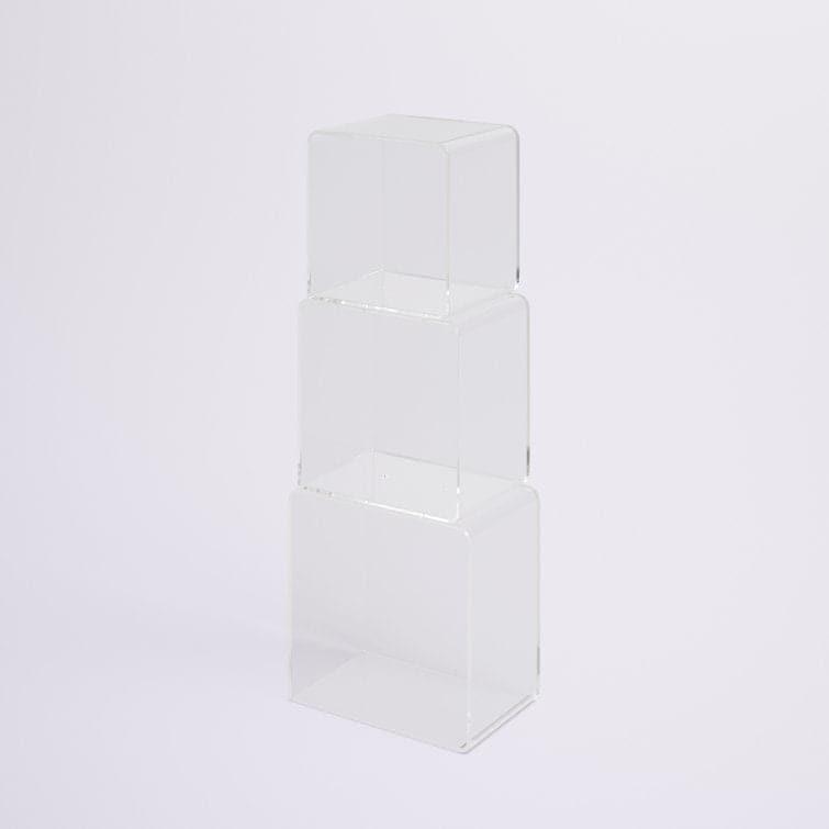 Minimalist Acrylic Cube Bookcase