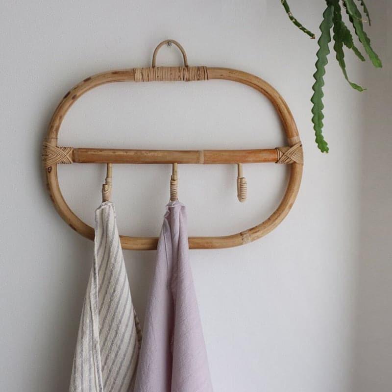 Minimalist Rattan Wall Hanging Hook