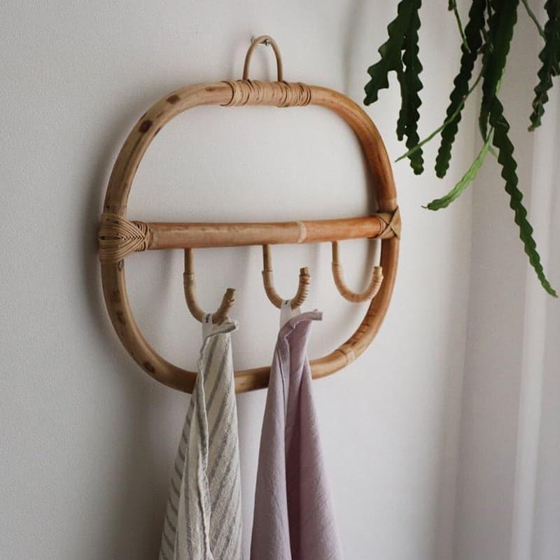 Minimalist Rattan Wall Hanging Hook