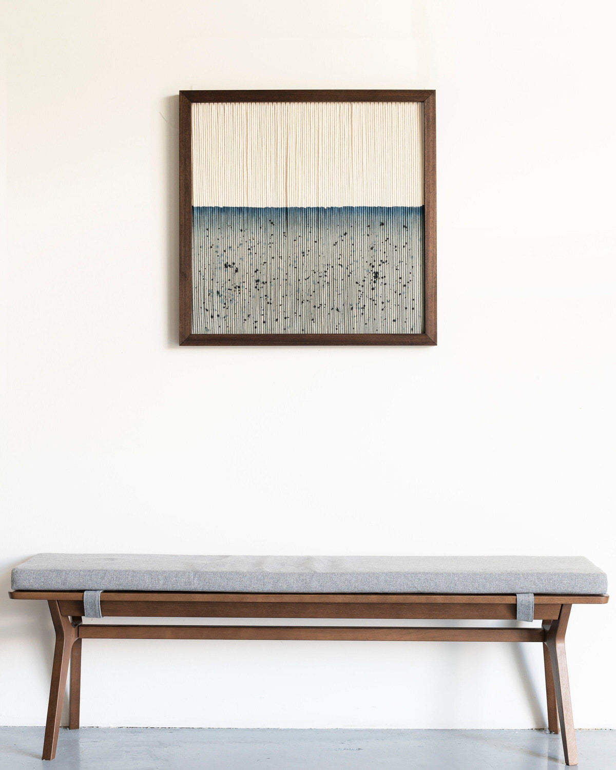 Minimalistic Framed Fiber Art - COASTLINE III