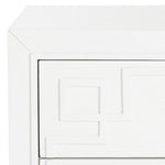 Modern Chinoiserie 3 - Drawer Solid Wood Nightstand