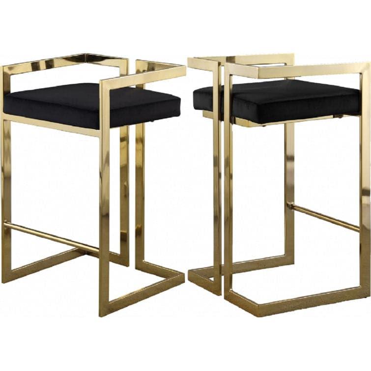 Modern Glam Velvet Bar Stool Default Title