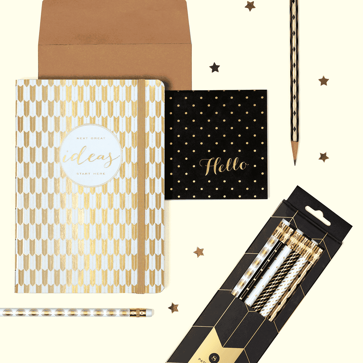 Modern Gold Desk Jotter/blotter