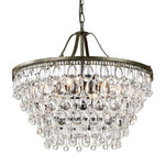 Modern Rustic Tiered Crystal Statement Chandelier Default Title