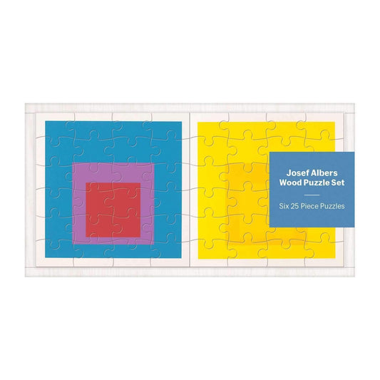 MoMA Josef Albers Wood Jigsaw Puzzle Set - MAIA HOMES