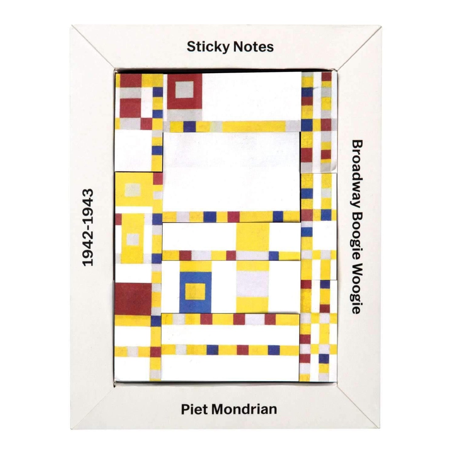 MoMA Mondrian Desktop Sticky Notes Box - MAIA HOMES