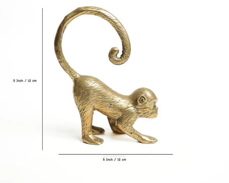 Monkey Bronze Figurine - MAIA HOMES