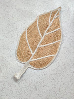 Monstera Leaf Shape Jute Rug