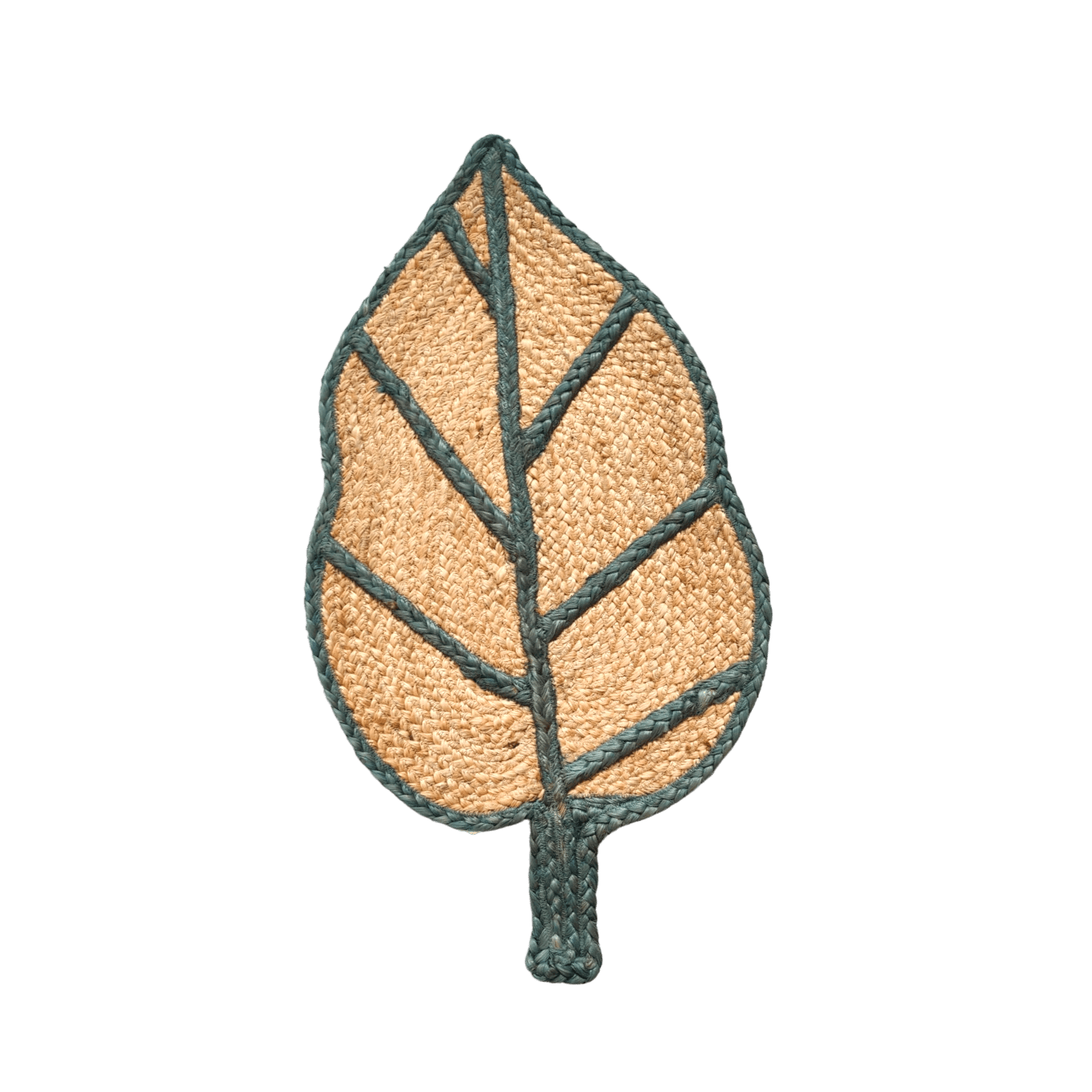 Monstera Leaf Shape Jute Rug