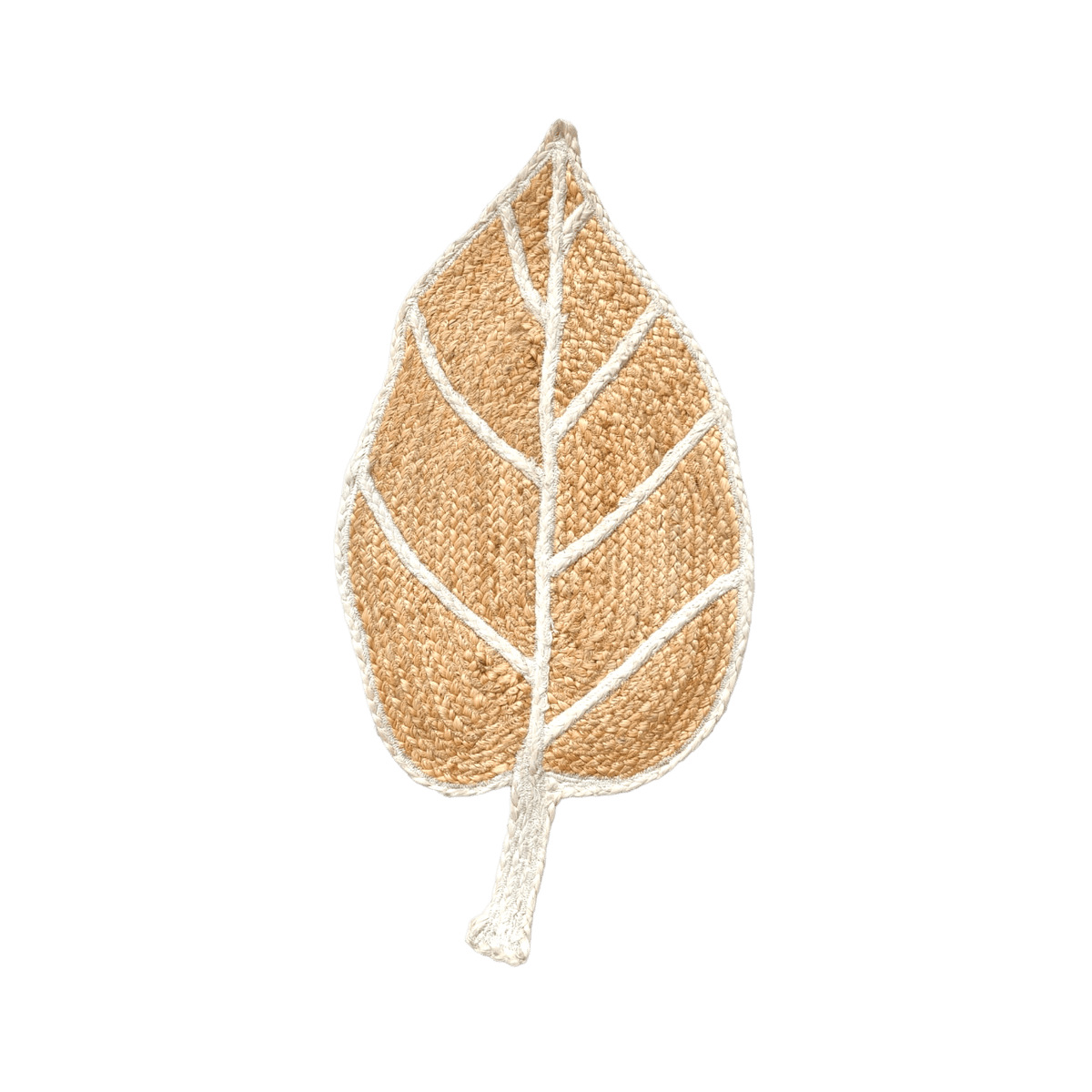 Monstera Leaf Shape Jute Rug