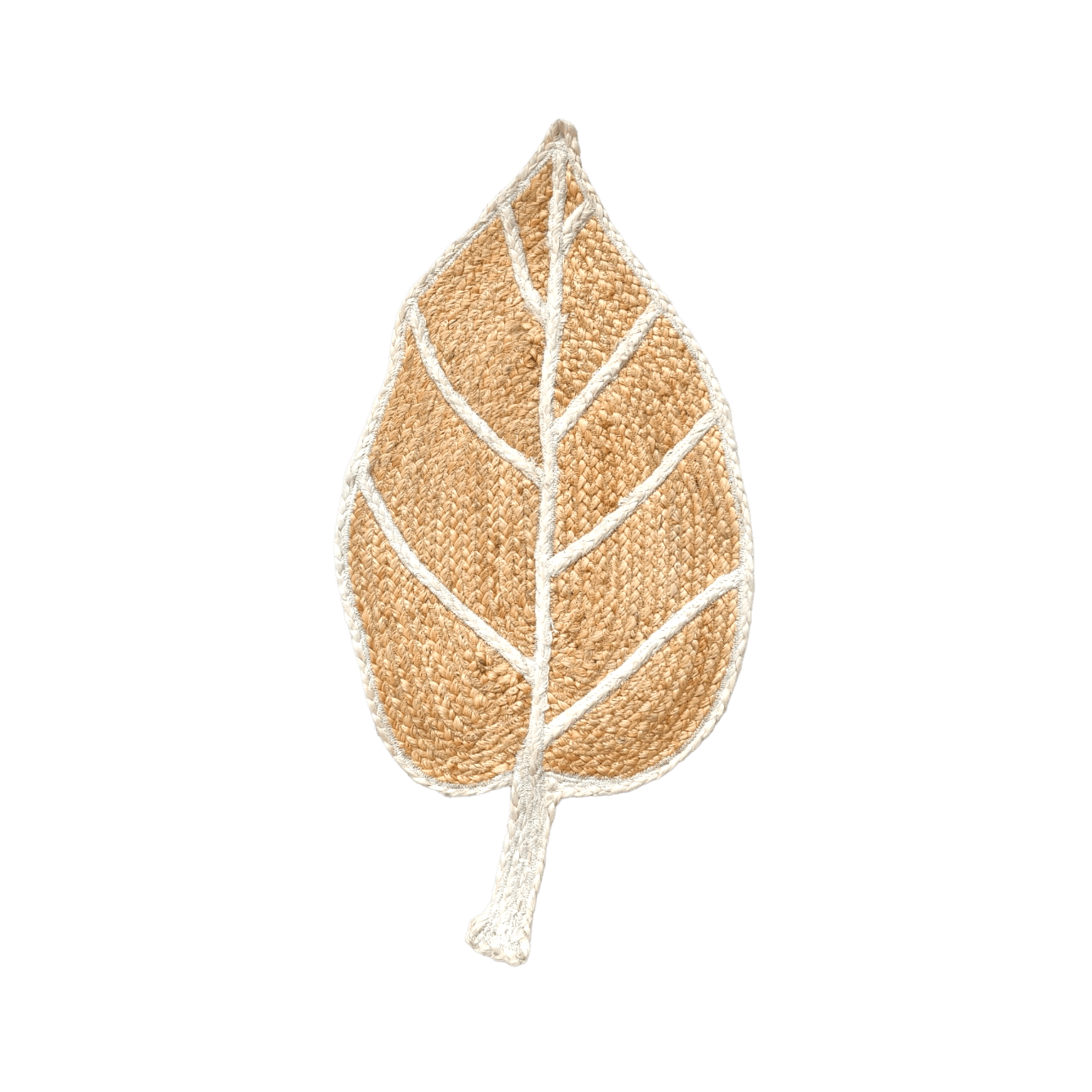 Monstera Leaf Shape Jute Rug - MAIA HOMES