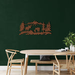 Moose in Nature Metal Wall Art