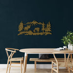 Moose in Nature Metal Wall Art