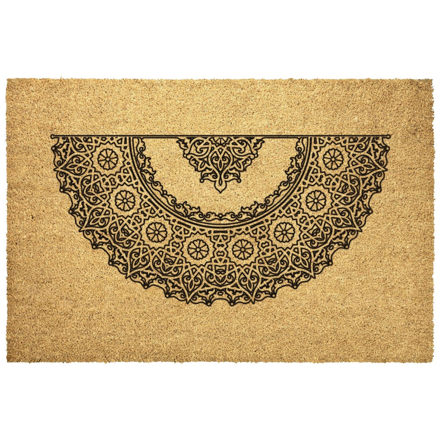 Moroccan Half Moon Door Mat 18x12