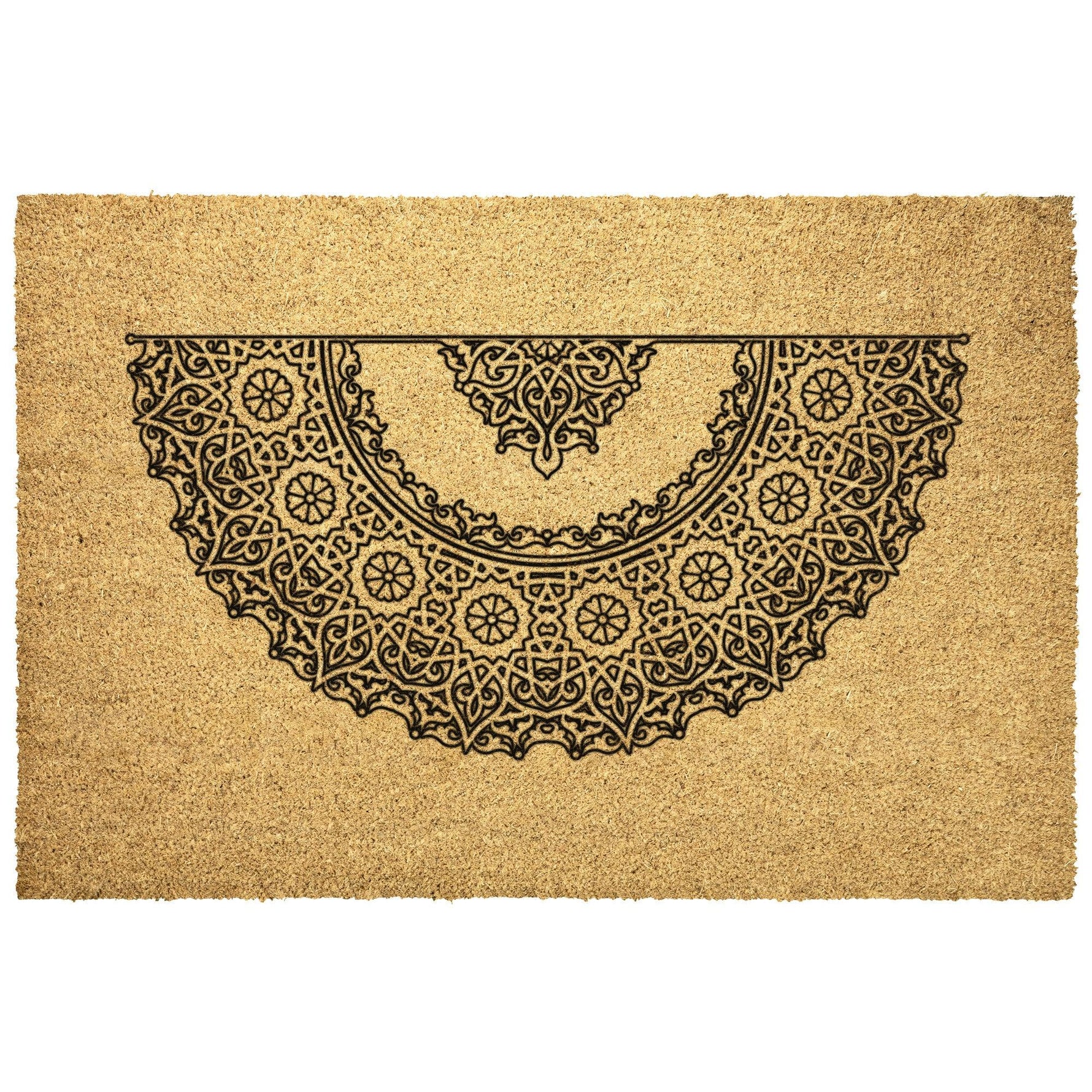 Moroccan Half Moon Door Mat 18x12