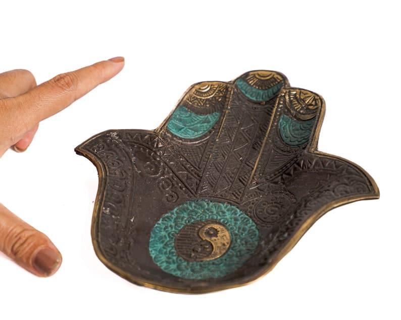 Moroccan Hamsa Hand Trinket Tray