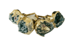 Moss Green Agate Cabinet Door Pull Handle - Set of 4