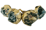 Moss Green Agate Cabinet Door Pull Handle - Set of 4