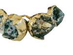 Moss Green Agate Cabinet Door Pull Handle - Set of 4