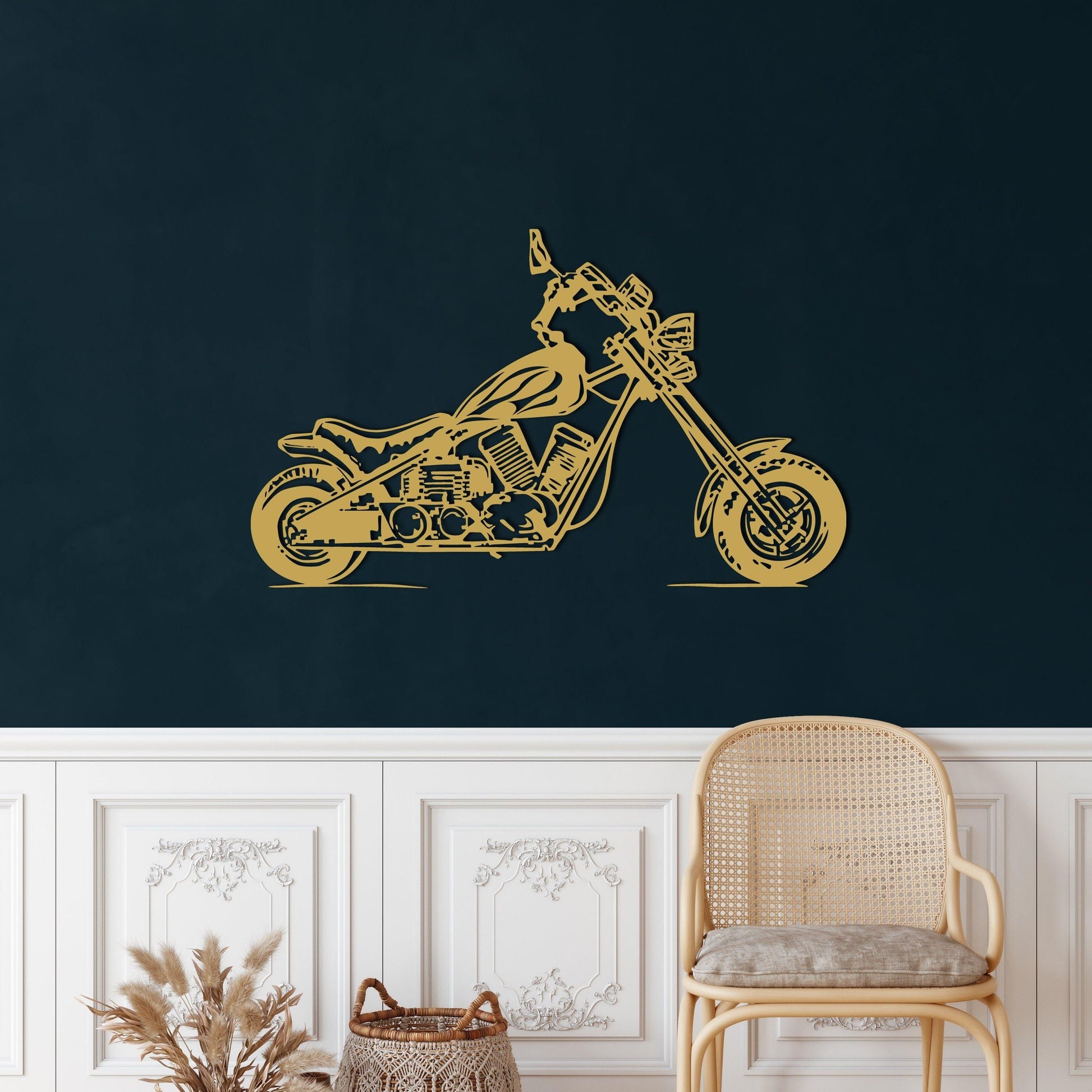 Motorcycle Metal Wall Art - MAIA HOMES