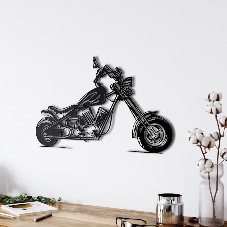 Motorcycle Metal Wall Art