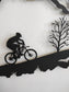 Mountain Biker Metal Wall Decor