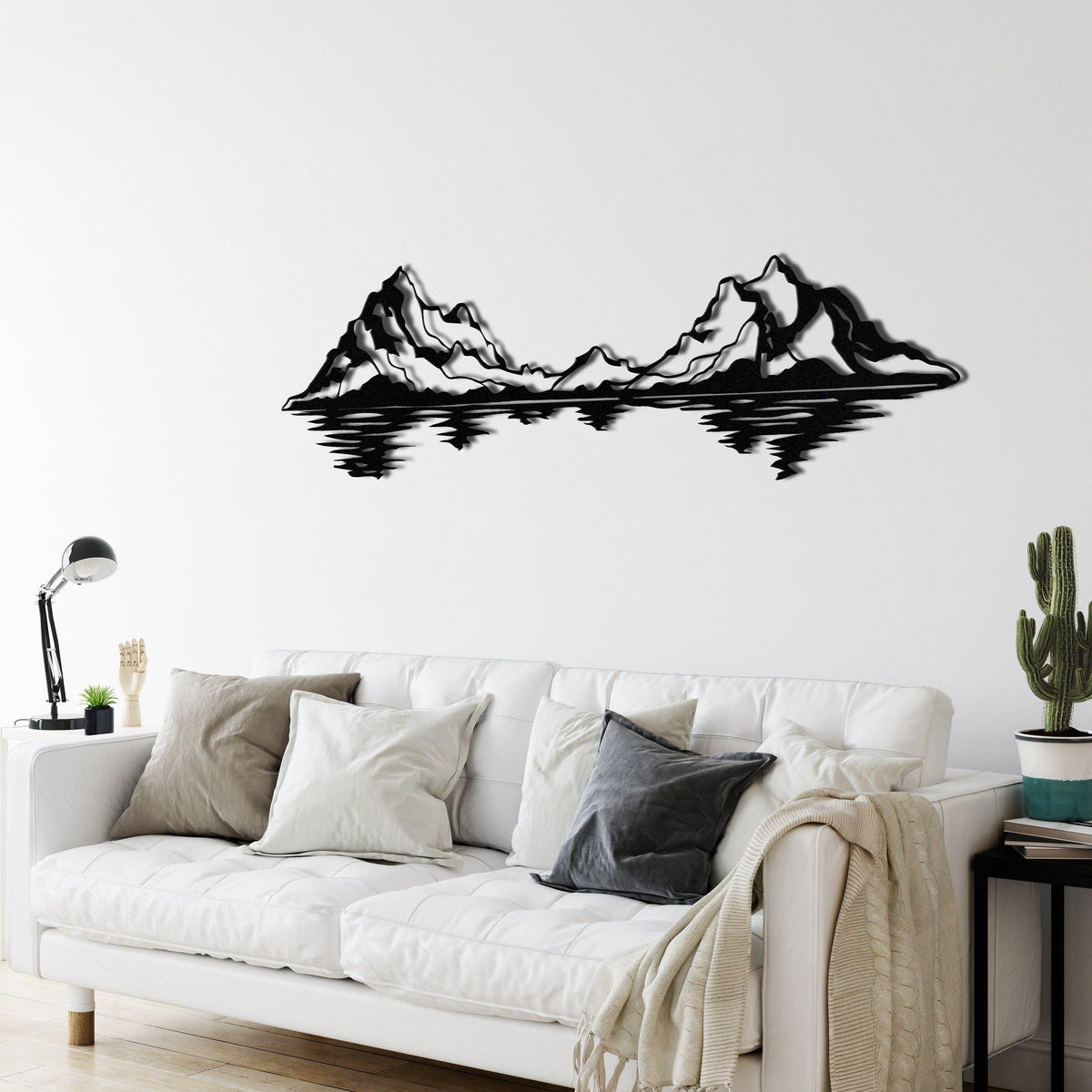 Mountain Range Landscape Metal Wall Art